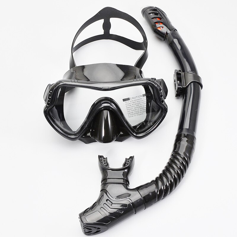 Dykkermaske dykkerbriller briller dykkesnorkler snorkelbriller anti tåke svømming lett pust rørsett