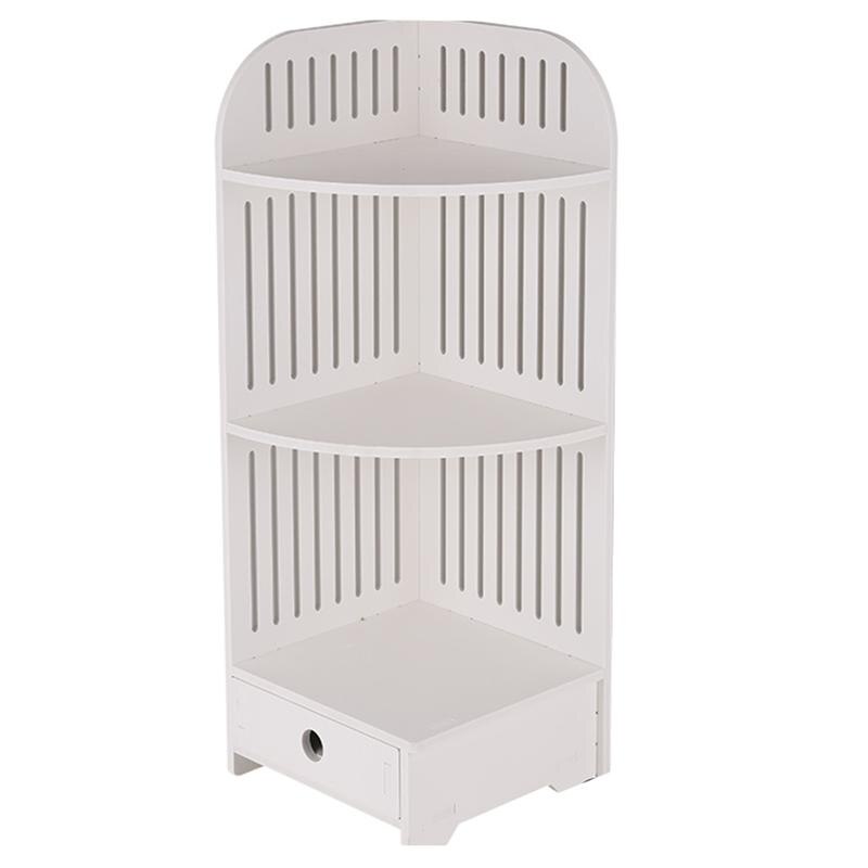 1pc Portable Lightweight Durable Practical Plastic Storage Rack Storage Shelf Storage Container Tableware Holder for Bathroom