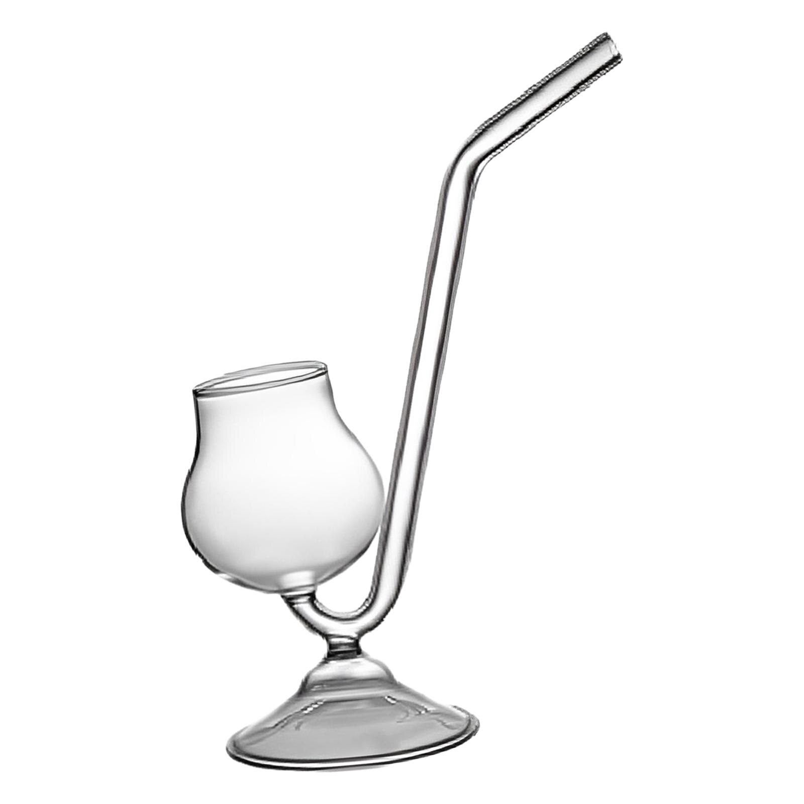 Novelty Cocktail Glass with Straw Wine Glasses Champagne Glasses Drinkware for KTV