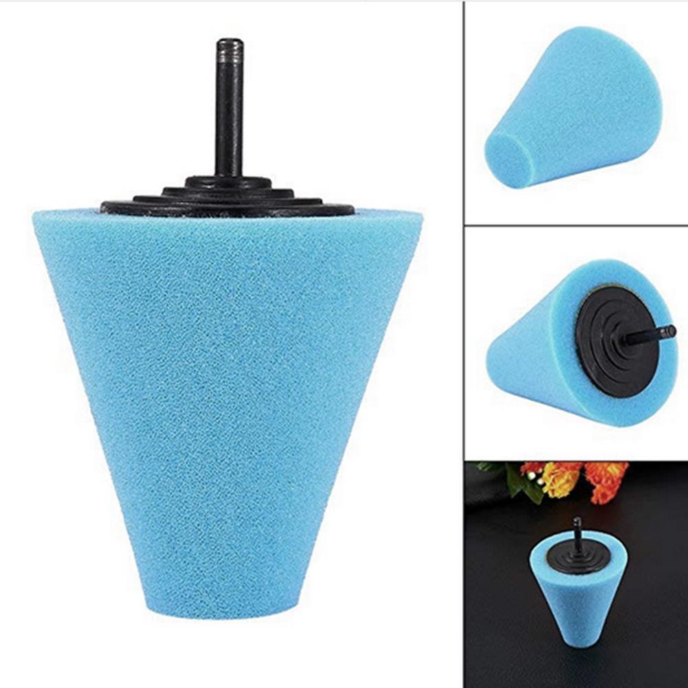 Car Polisher Tyres Wheel Wheel Hub Tool Burnishing Foam Polishing Pad Machine Sponge Polishing Disk Cone-shape Wheel Hubs W3Q9