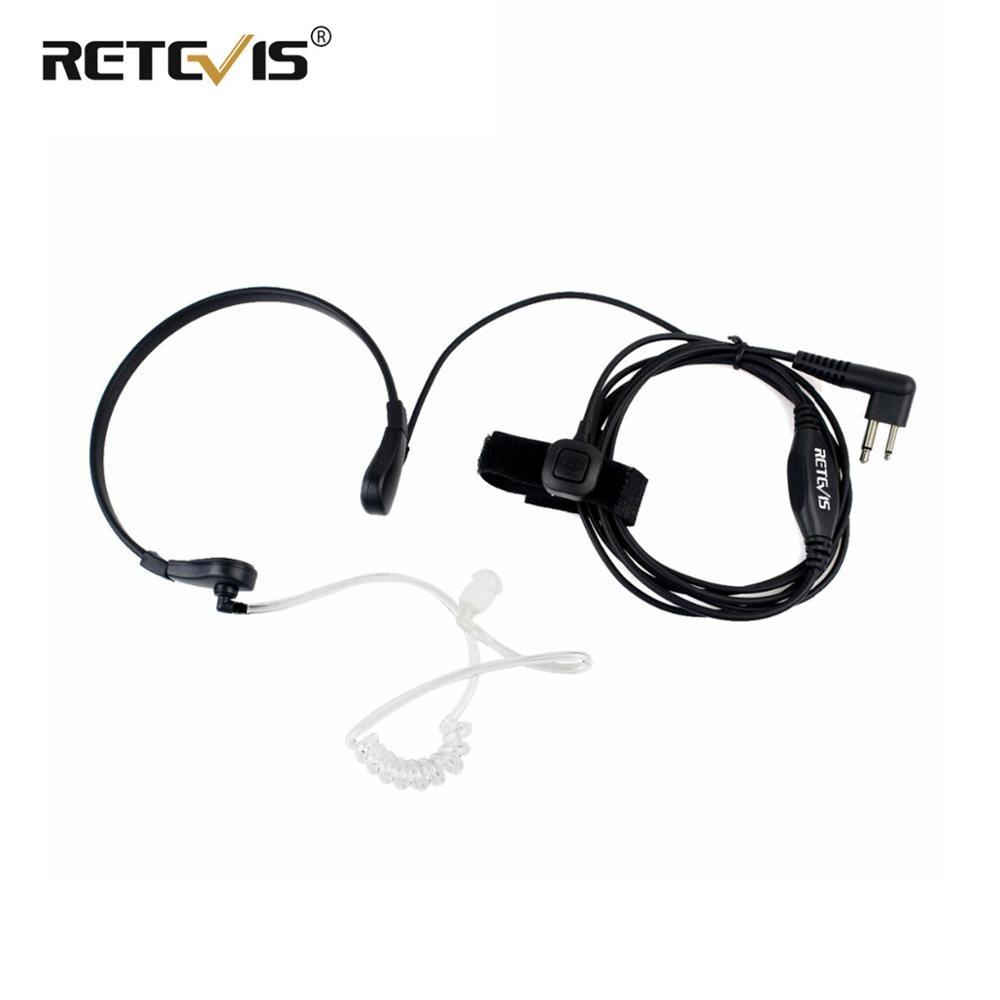 Throat Mic Oortelefoon 2PIN Ptt Headset Voor Motorola Walkie Talkie GP300 GP308 CP250 PRO1150 P040 CP040 DTR410 SV10 Accessoires