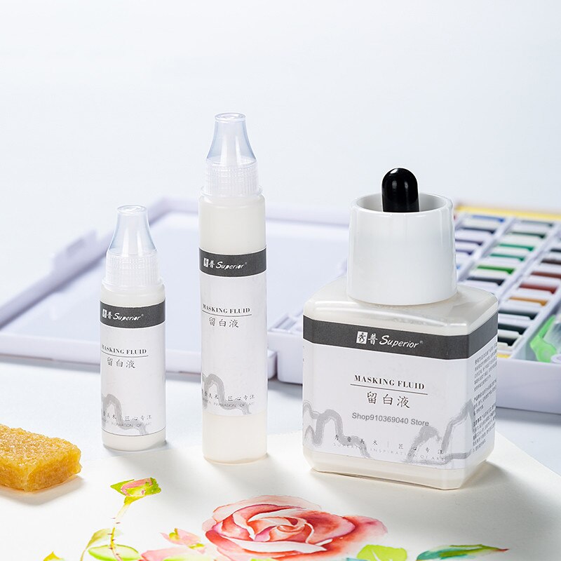 Acuarelas blancas, 15/25/85ml, líquido en blanco, herramientas de arte, pintura, suministros de arte