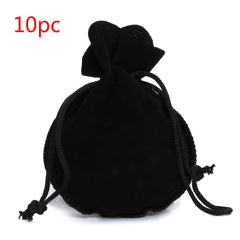 10Stck 7*9cm Samt Tasche Kordel tasche Schwarz/verrotten Kaleb Schmuck Verpackung Taschen Hochzeit/ weihnachten Tasche