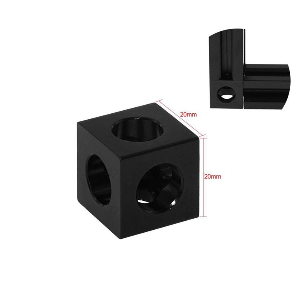 1pc Black Angle Corner Connector 90 Degree Angle Bracket For Openbuilds Cnc Mill 3d Printer Diy Parts