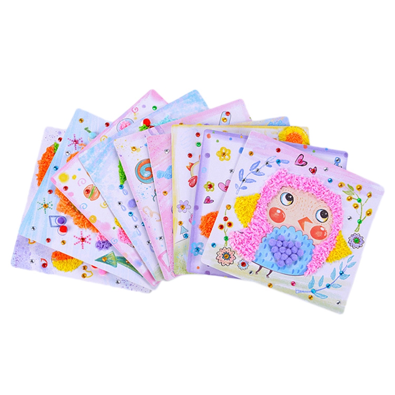 Children Sticky Paper Painting 3D DIY Handmade Art Craft Sticky Painting Educational Stickers Game Kids: Default Title