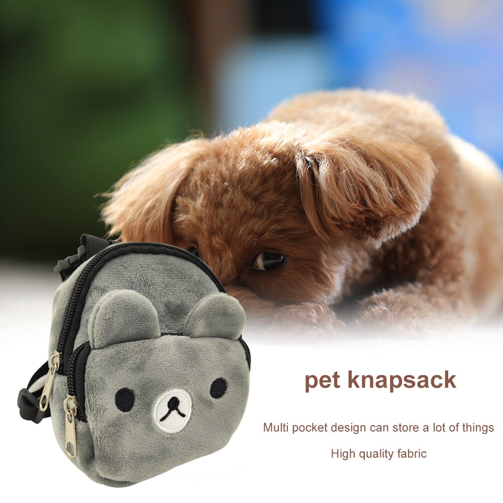 Dog Self Backpack Dourable Cartoon Pet Dog Canvas Backpack Cat Cute Multifunction School Bag Puppy Travel Carrier Bag