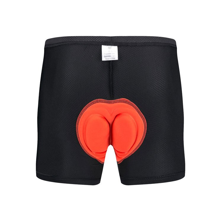 Radfahren Shorts Frauen Männer Unisex Fahrrad Unterhose Reiten Fahrrad Atmungsaktive Unterwäsche: Orange- sponge type / M