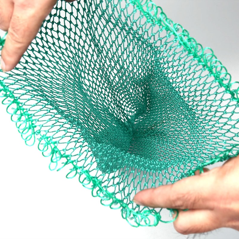 Filet de pêche en maille, sac de poisson vert, Cage, matériel de pêche, accessoire de matériel d&#39;atterrissage, 20/40/50/60cm
