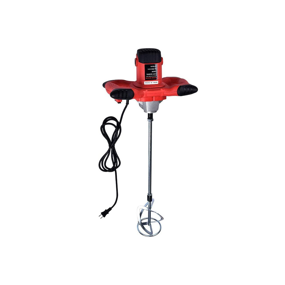 Verf En Modder Mixer Roeren Staaf Voor Boor Roermachine Mengstaaf Betonmortel Mixer, Zilver