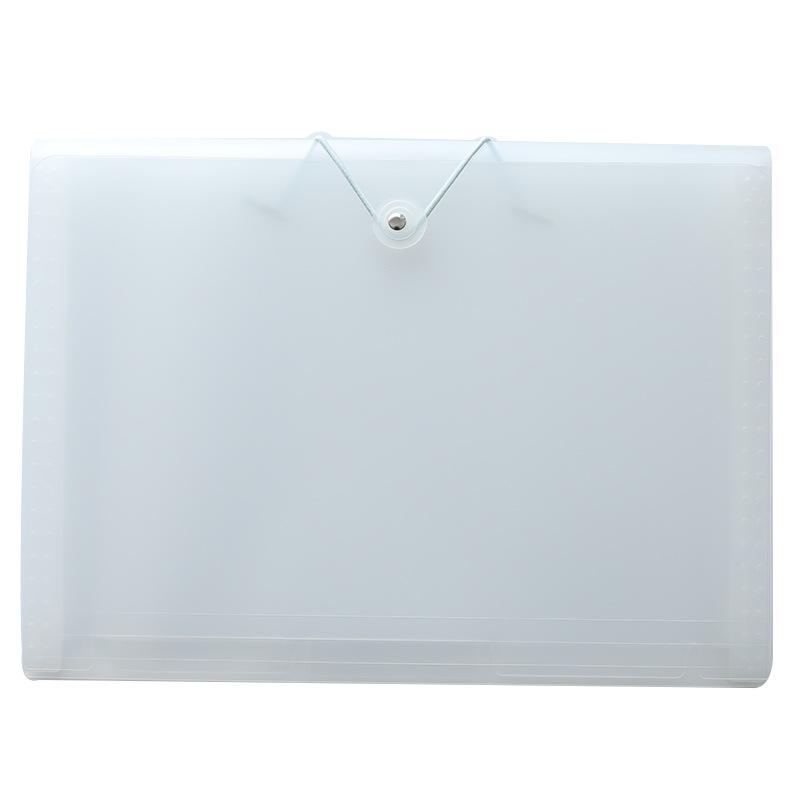 Large Multiple Tab Planner Mail Storage Expandable Pocket Accordion A4 Transparent File Bag Folder Pocket