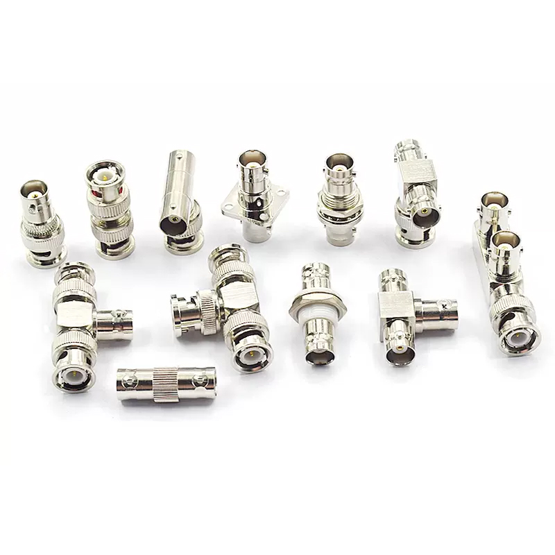 Conector BNC Q9 a BNC macho y hembra, Conector de ángulo recto de 90 grados, tipo T, divisor de 3 vías y 4 vías, adaptador RF doble macho y hembra, 1 piezas