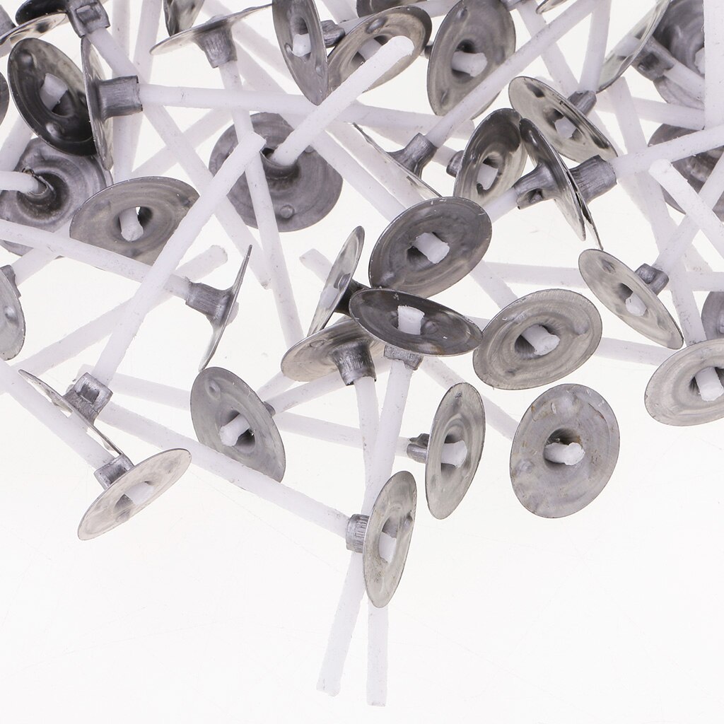 Lot De 50 Mèches Pré-Cirées De 15 Cm Pour Fabrication De Bougies Avec