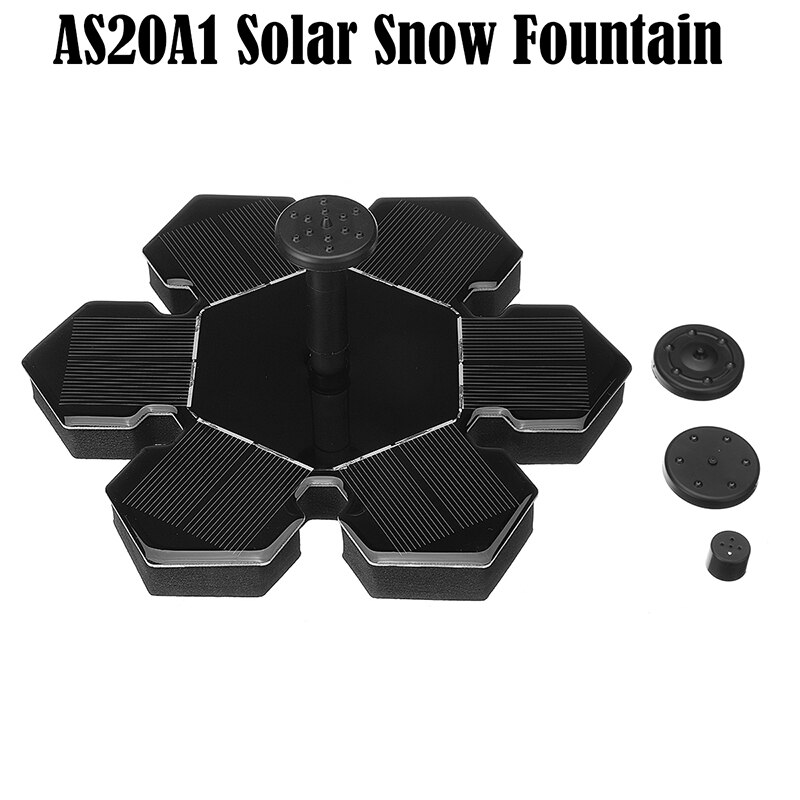 Mini Solar Powered Fountain Garden Pool Pond Solar Panel Floating Fountain Garden Decoration Water Fountain: Default Title
