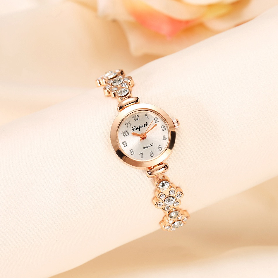 Dames Horloges Luxe Mode Quartz Vrouwen Horloge Bangle Horloge Met Volledige Crystal Diamond Sieraden Armband reloj mujer L58