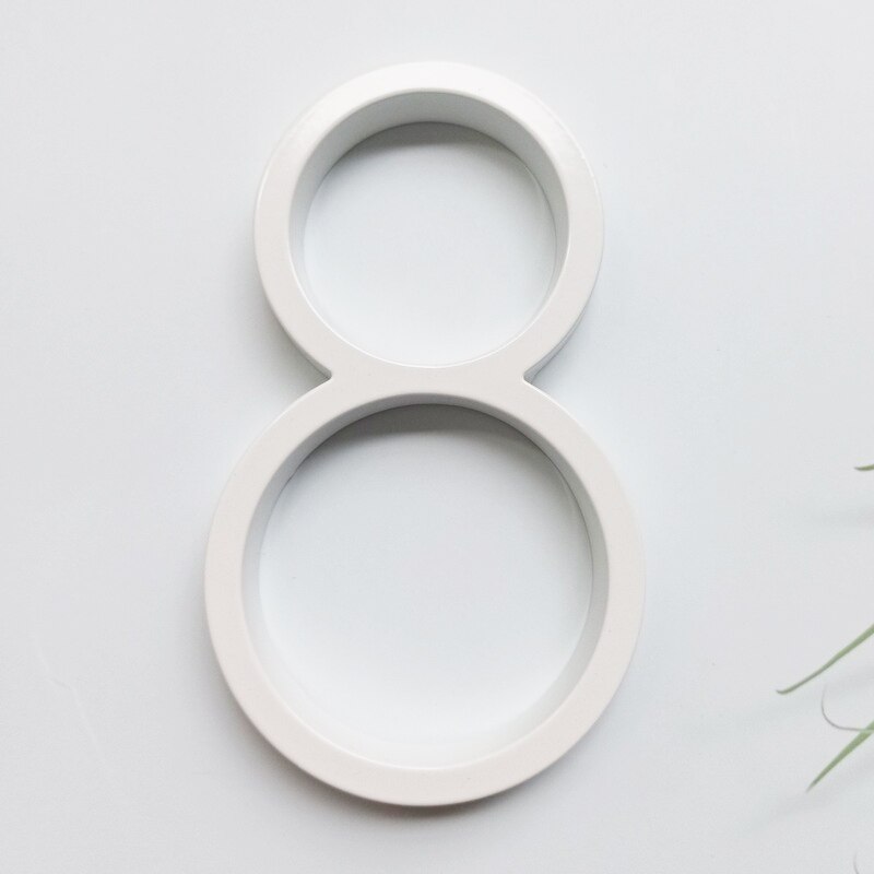 127mm Floating House Number Letters Big Modern Door Alphabet Home Outdoor 5 in.White Numbers Address Plaque Dash Slash Sign #0-9: 8
