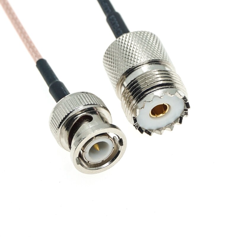 BNC mâle vers UHF femelle, So239 So-239, prise droite, câble RG316