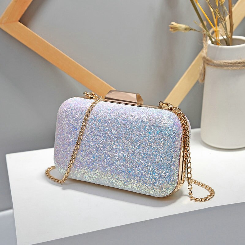 AUAU-Women Evening Bag Wedding Party Bag Diamond Rhinestone Clutches Crystal Bling Clutch Bag Purses