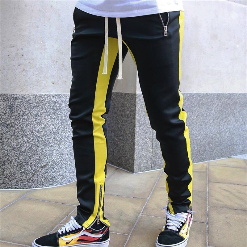 Mens Joggers Casual Pants Fitness Men Sportswear Tracksuit Bottoms Skinny Sweatpants Trousers Black Gyms Jogger Track Pants