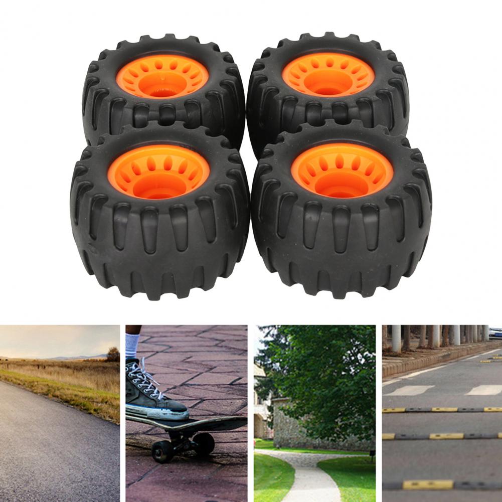 Ruote per skateboard ruota per Longboard di piccole dimensioni facile da sostituire pratica sostituzione delle ruote per Longboard nere multiuso