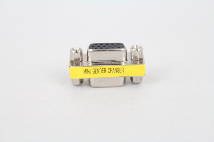 DB15 3 filas de puerto paralelo VGA SVGA conector 15 Pin D Sub hembra a hembra Mini Gender Changer