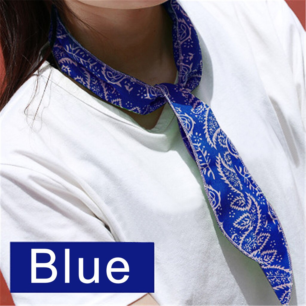 Outdoor All Cotton Printing Cooling And Cooling Ice Scarf Sports Scarf Headband brand neck bandana Handkerchief hijabs stoles
