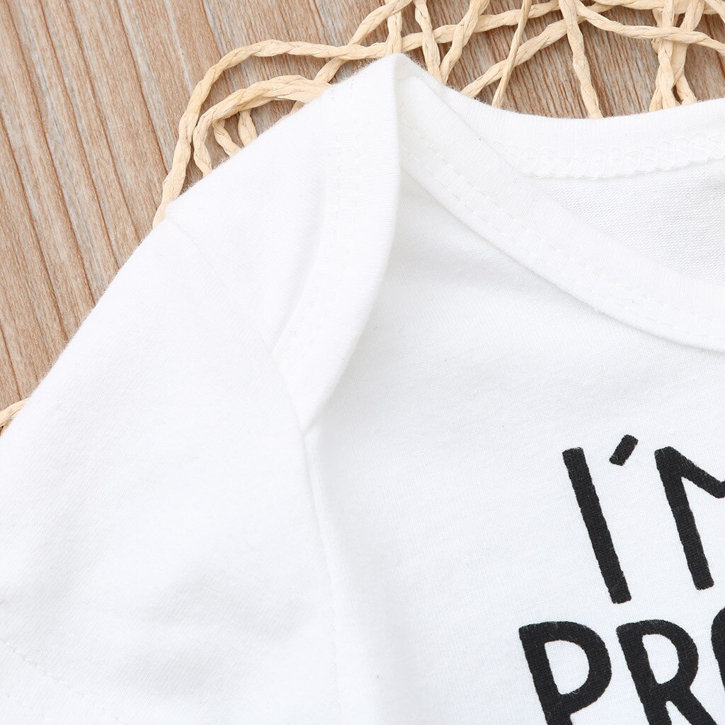 Mono de 0-24M para recién nacido, mono de manga corta con letras, ropa para bebé recién nacido
