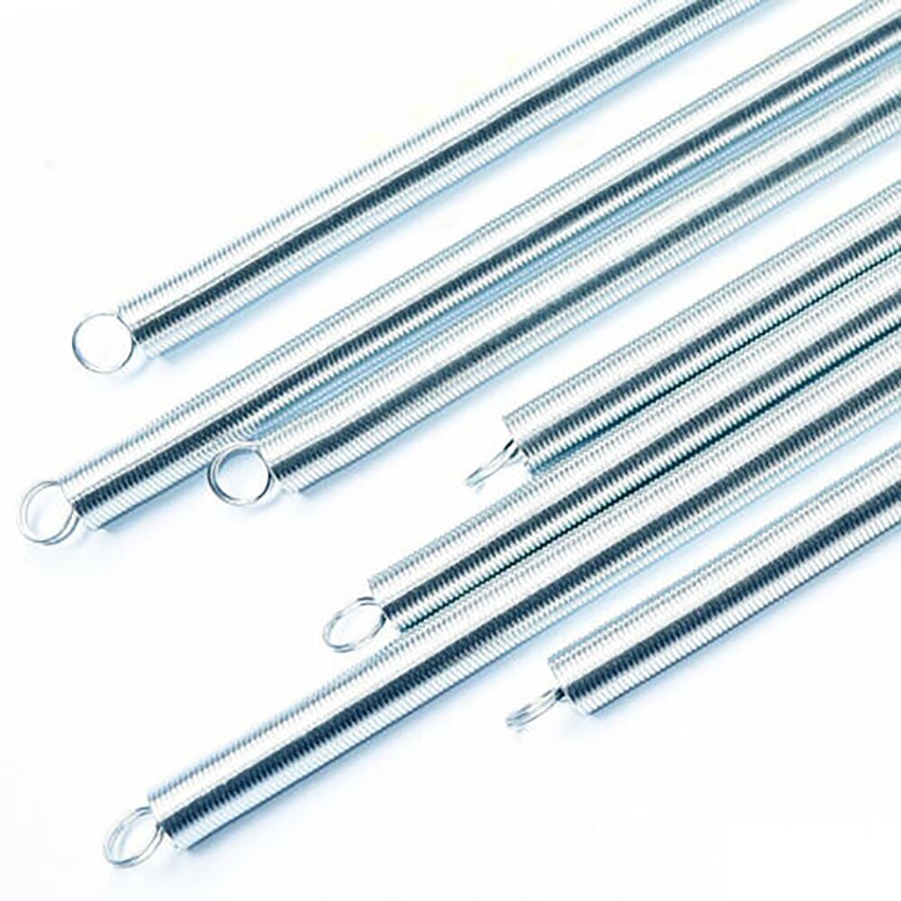 1PCS Galvanized Tension Spring Expanding Extending Spring Length 300mm Double Loop