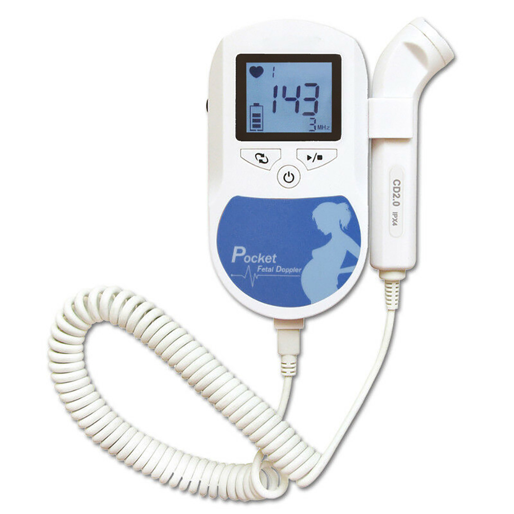 Doppler fœtal de poche 2MHZ 3MHZ 8MHZ, A B C, détecteur de battements de cœur pour bébé, moniteur de fréquence cardiaque à domicile pour femme enceinte