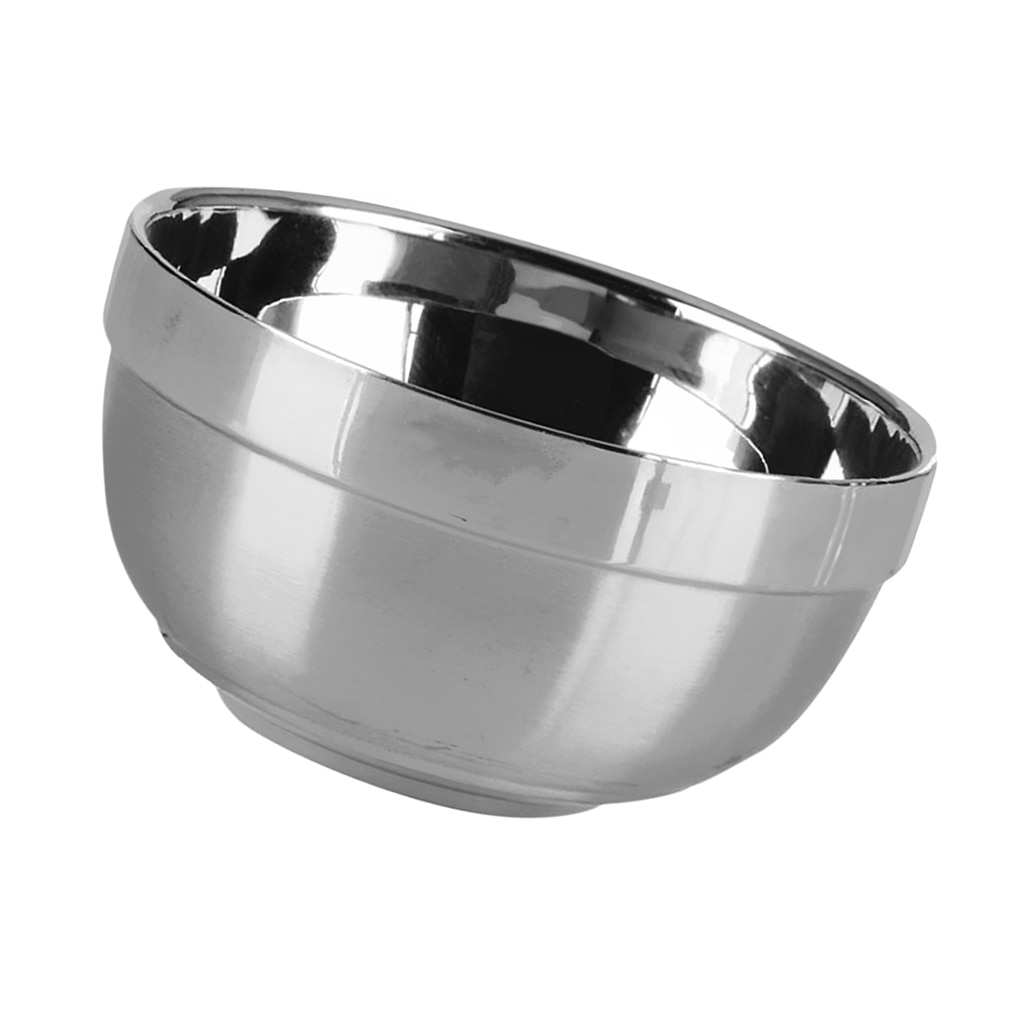Dobbel vegg rustfritt stål korn ris salat suppe side boller retter 11.5cm