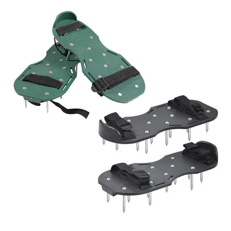 Zapatos con punta de acero para jardín, herramientas de jardinería, calzado para aflojar el césped, plantillas con clavos para trabajo de cemento y pintura de suelo