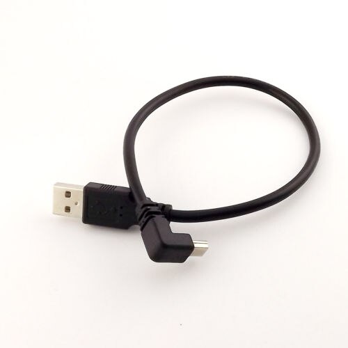 10pcs High Speed USB A Male to Mini 5Pin Male UP Angled Data Charger Adapter Cable 30cm