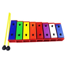 Orff percussion 8 Notes Xylophone Early Childhood Kid Music Instrument Baby Learning Music Instrument With Plastic Box OF10