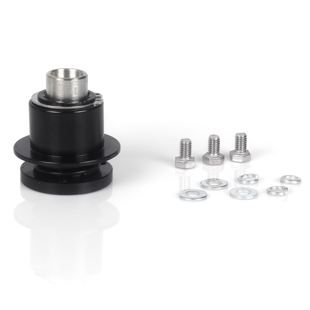 360 Steering Wheel Quick Release Disconnect Hub IMCA Aluminum Black 360 Degree 3 Hole
