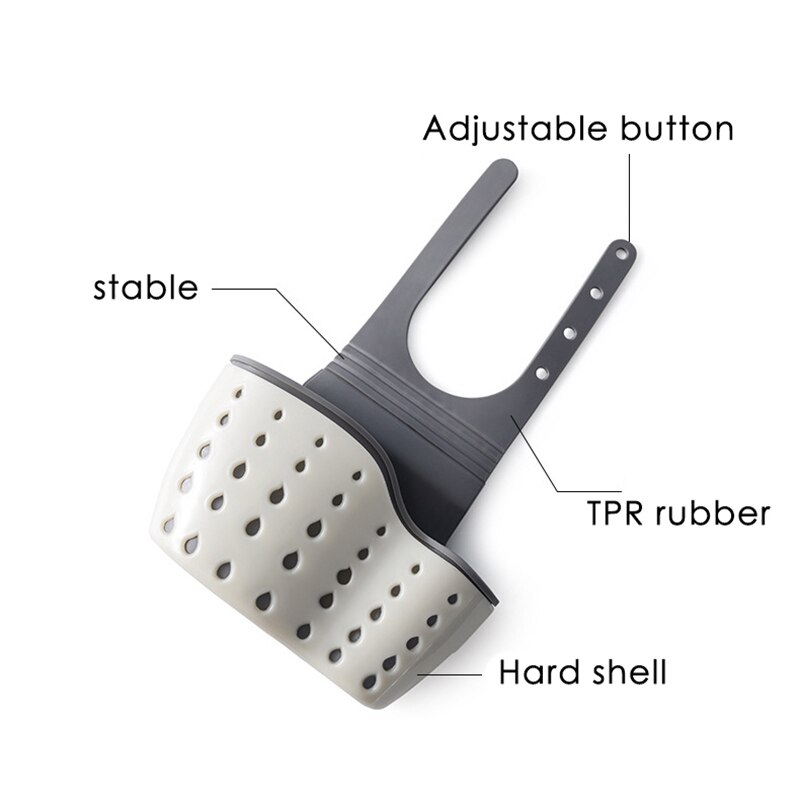 Sink Shelf Soap Sponge Drain Rack Bathroom Holder Kitchen Storage Suction Cup Kitchen Organizer Sink Kitchen Accessories