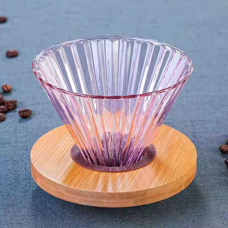 Filtro de café YRP v60, herramientas de barista, cafetera fría, accesorios de cocina, juego de goteo reutilizable, cafetera de café expreso portafiltro: Rosa