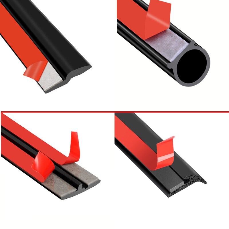 Auto 4 Meter Het Schuine T V Vorm Z Autodeur Afdichting Strip Epdm Rubber Geluidsisolatie Afdichting Seal Auto accessoires