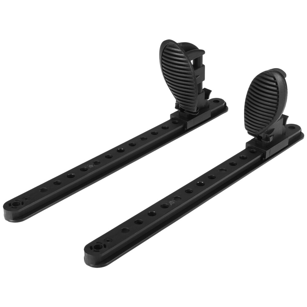 2 stk sort kajak fodbøjle pedalsæt justerbar kajak fodstifter fodbøjle pedaler til robåd kano: Default Title