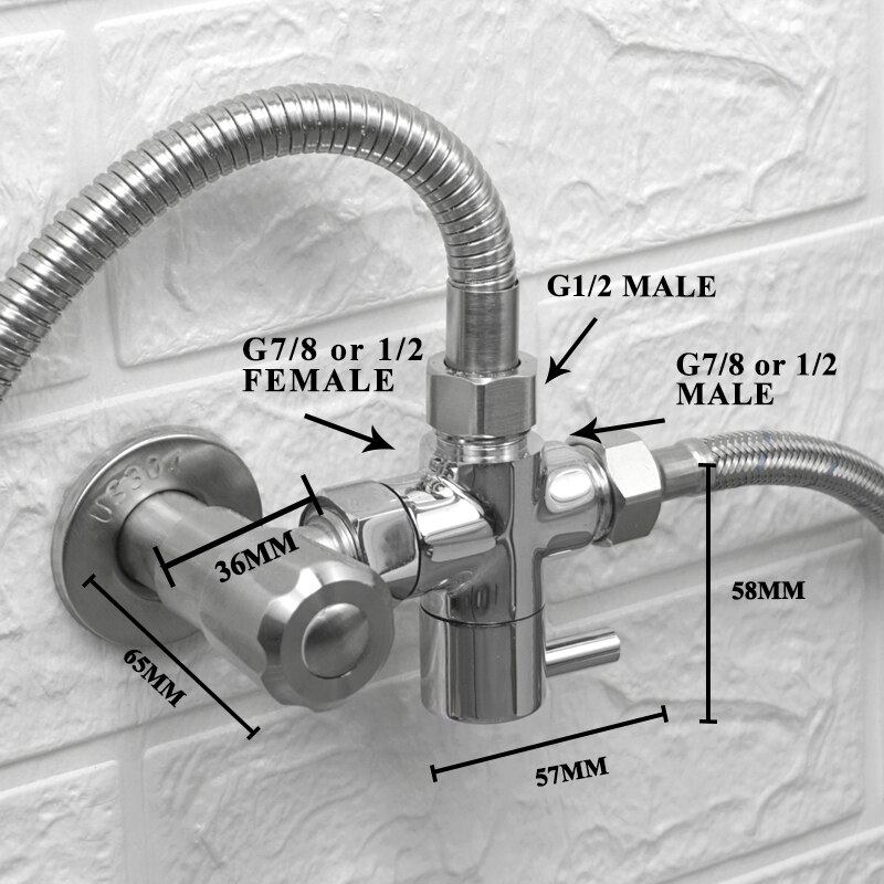 Bidet Douche Kranen Wc Handheld Spuiten Rvs Douche Set Tank Haak Bidet Sproeier Zelfreinigende Shattaf Voor Badkamer