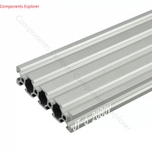 Willekeurige Snijden 1000mm 2080 V-slot Aluminium Extrusie Profiel, Zilverachtige Kleur.