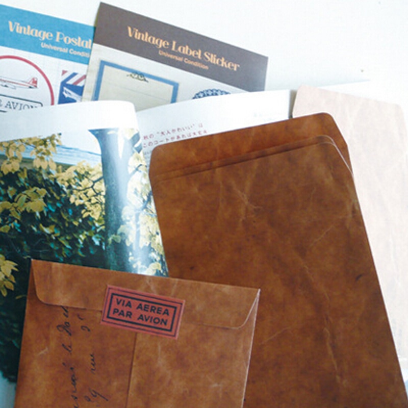 10 st/lot vintage kraftvax kuvert bröllop invatate kuvert vykort omslag sobres papel brevpapper zakka