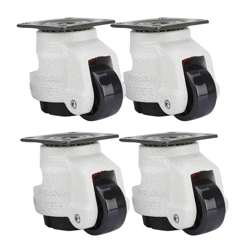 4 Pcs Retractable Leveling Casters Industrial Machine Swivel Caster Castor Wheel for Office Chair Trolley 330 Lbs Capacity GD-40