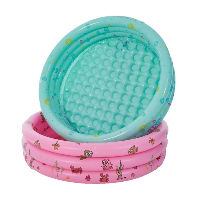 1 ensemble de piscine gonflable pour nourrissons piscine de sécurité ronde avec Kits de réparation pour enfants bébé enfant en bas âge utilisation d'été