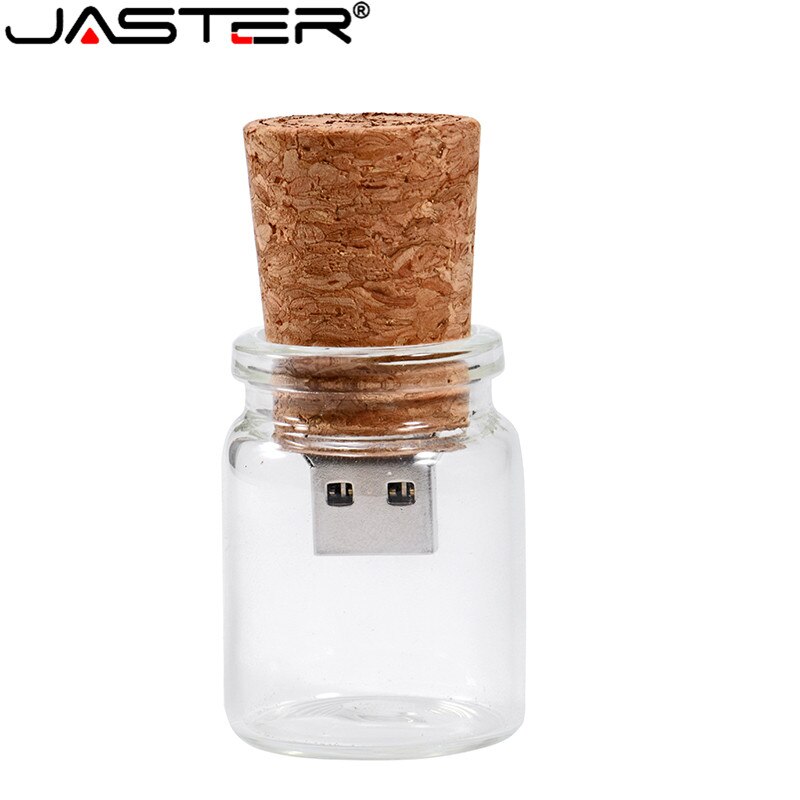 JASTER Stylish Drift bottle + cork USB flash drive USB 2.0 4GB 8GB 16GB 32GB 64GB Photography Memory storage U disk