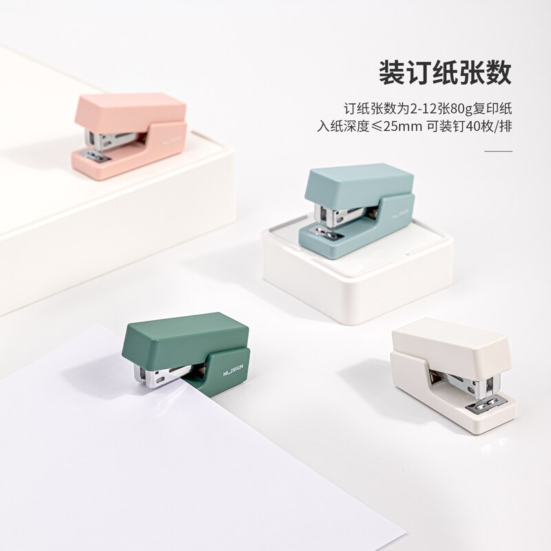 Deli Nusign Mini Stapler With 640 Staples 24/6 26/6 Korean Stapler for Stationery Office Accessories School Supplies
