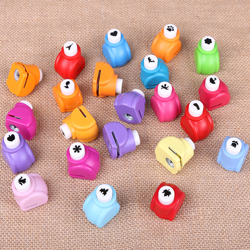 10 Stks/partij Kid Kind Mini Paper Punch Voor Scrapbooking Punch Diy Cutter Tag Card Craft Punch Hole Cutter Tool Willekeurig