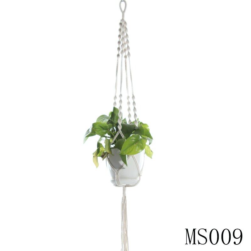 Macrame Plant Hanger Hanging Planter Wall Art Boho Home Decor 41 Inches Decorative Flower Pot Holder Boho Bohemian Home: MS009