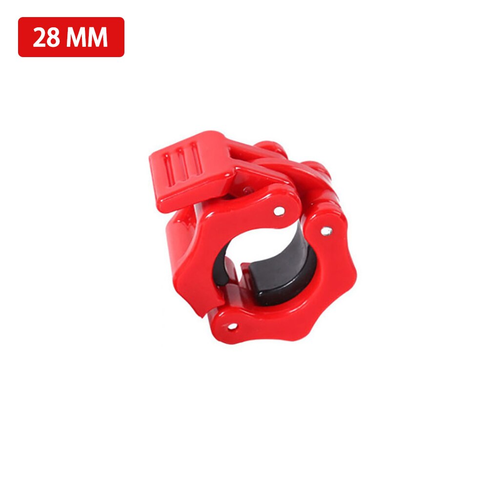 25mm 28mm 30mm Spinlock Collars Barbell Collar Lock Dumbell Clips Clamp Weight Lifting Bar Gym Dumbbell Fitness Body Building: 28mm Red -1