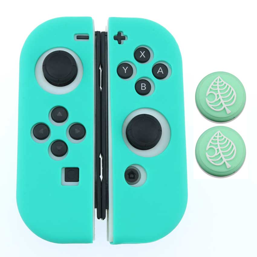 JCD-funda protectora de silicona suave + tapas de Joystick para Nintendo Switch NS NX Joy-Con, 1 Juego: DD NO.44