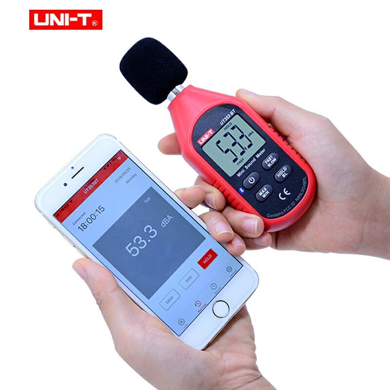 UNI-T mini lcd cyfrowy termometr higrometr Bluetooth cyfrowy miernik wilgotności temperatury anemometr magazyn UT333BT serii