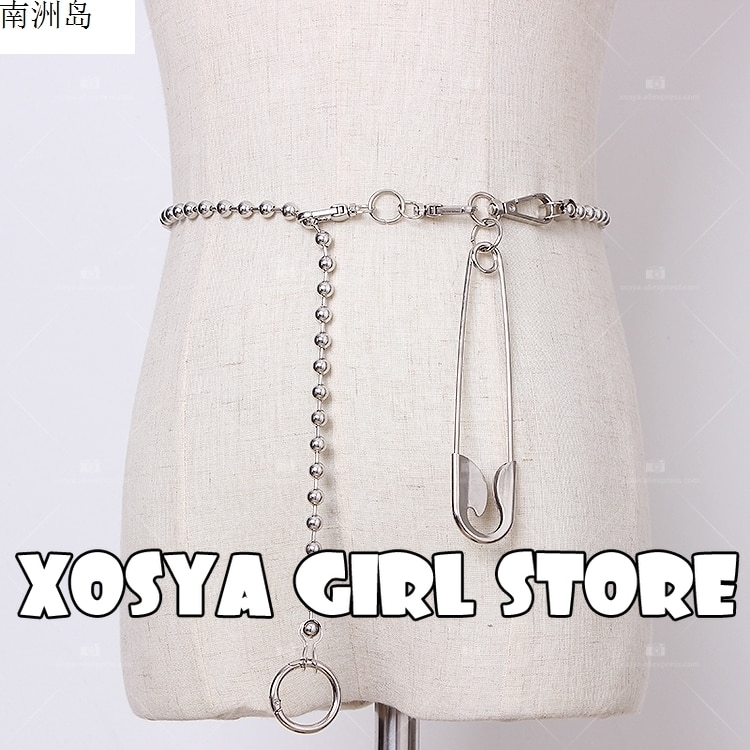Concave Vorm Self-Made Originele Persoonlijkheid Pin Chain Mode Met Metalen Taille Ketting Mode Mannelijke En Vrouwelijke Broek Keten